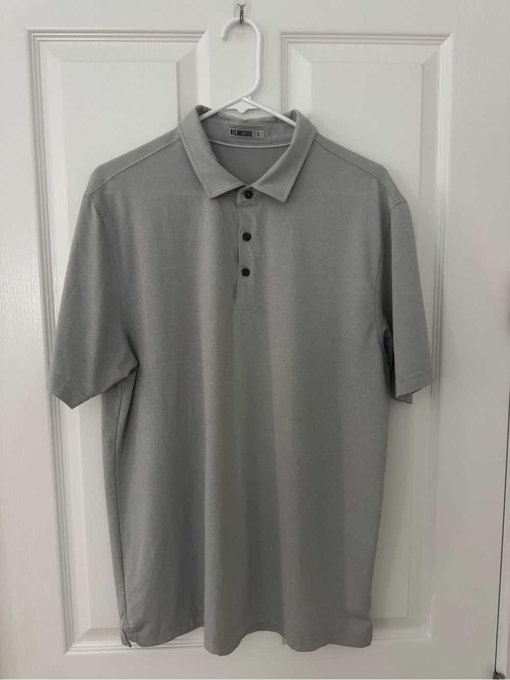 Linksoul Men's Polo Shirt in Light Gray